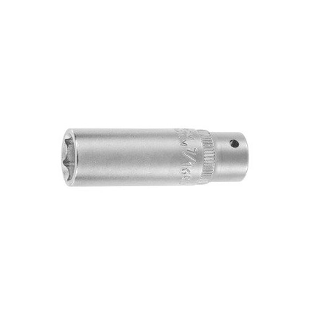 Holex 1/4 inch Drive Socket, 6 pt, Deep, 7/16 inch 631417 7/16